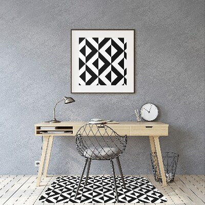 Chair mat geometric illusion