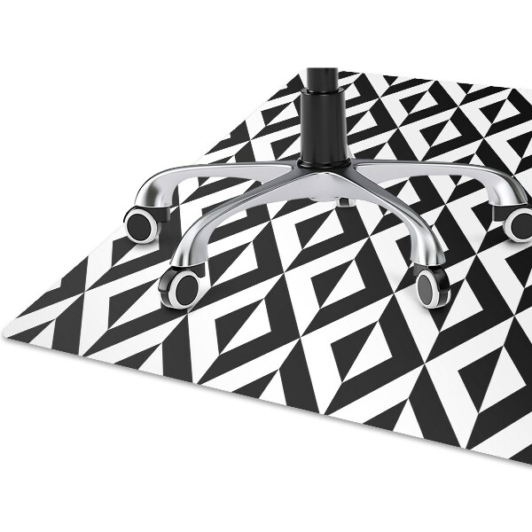 Chair mat geometric illusion