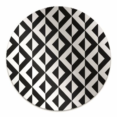 Chair mat geometric illusion