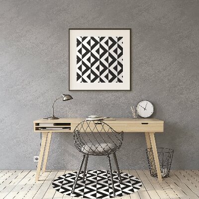 Chair mat geometric illusion