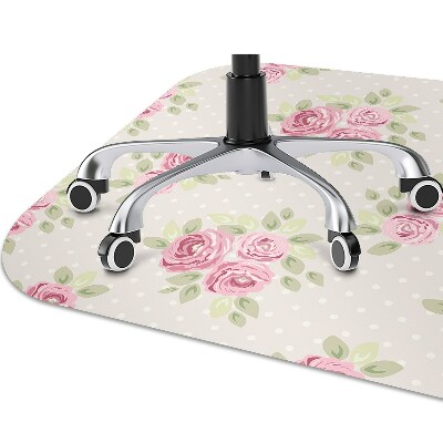 Office chair mat English roses