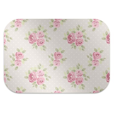 Office chair mat English roses