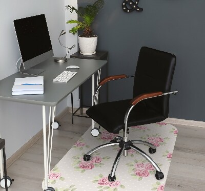 Office chair mat English roses