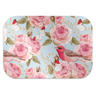 Office chair mat English roses