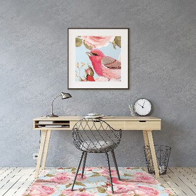 Office chair mat English roses