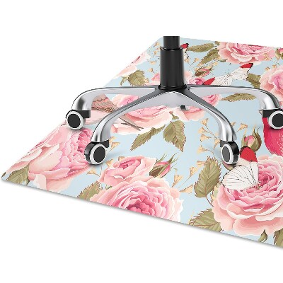 Office chair mat English roses