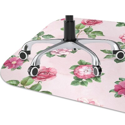 Office chair floor protector Rose with thorns