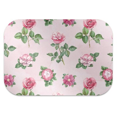 Office chair floor protector Rose with thorns