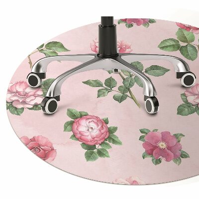 Office chair floor protector Rose with thorns