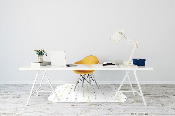 Office chair mat shots