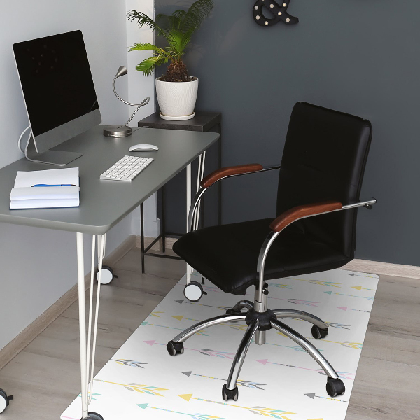 Office chair mat shots