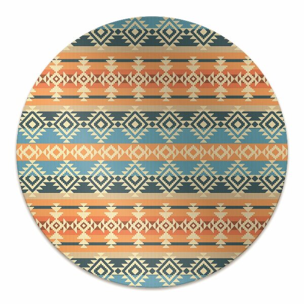 Chair mat floor panels protector Navajo pattern style