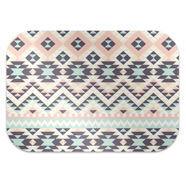 Desk chair mat ethnic pattern