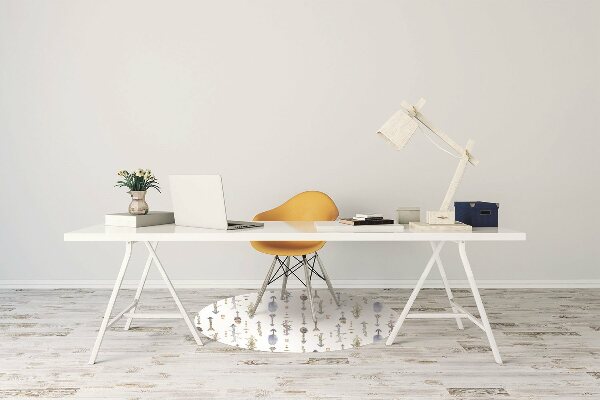 Computer chair mat boho shots