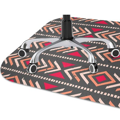 Office chair mat ethnic trail