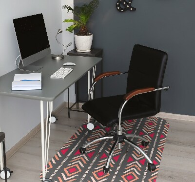 Office chair mat ethnic trail