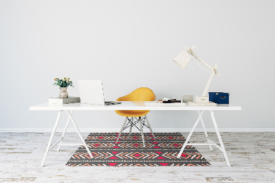 Office chair mat ethnic trail