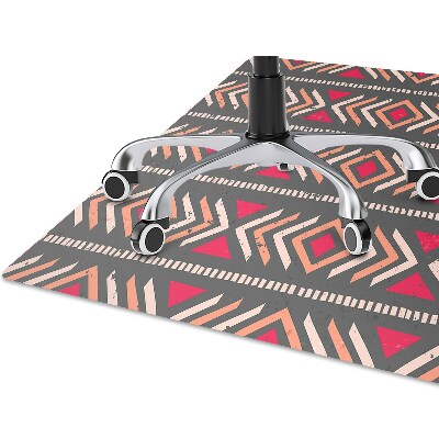 Office chair mat ethnic trail