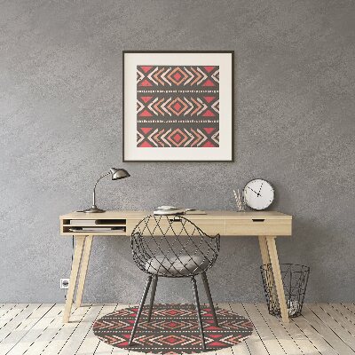 Office chair mat ethnic trail