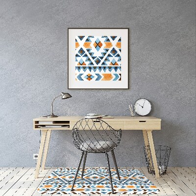 Office chair mat ethnic motifs