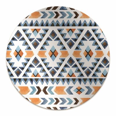 Office chair mat ethnic motifs