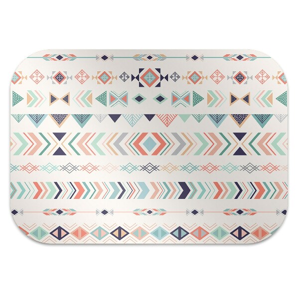 Desk chair mat ethnic pattern