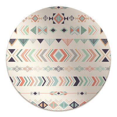 Desk chair mat ethnic pattern