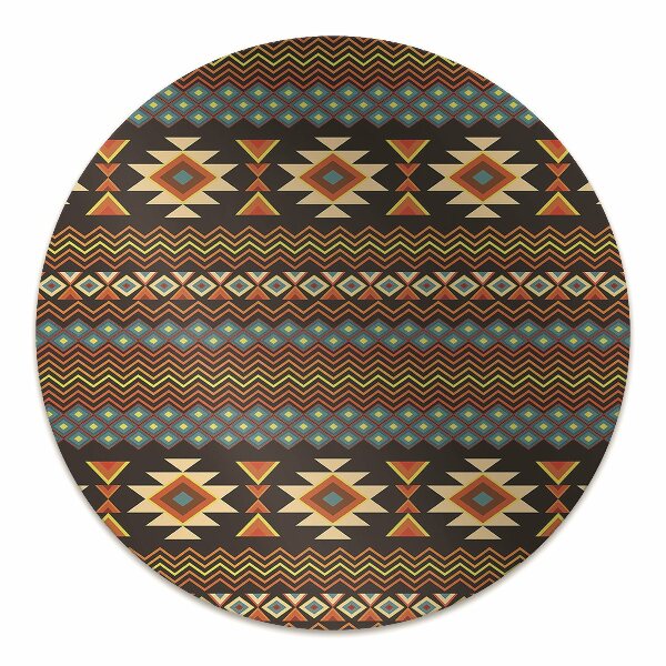 Office chair floor protector ethnic patterns