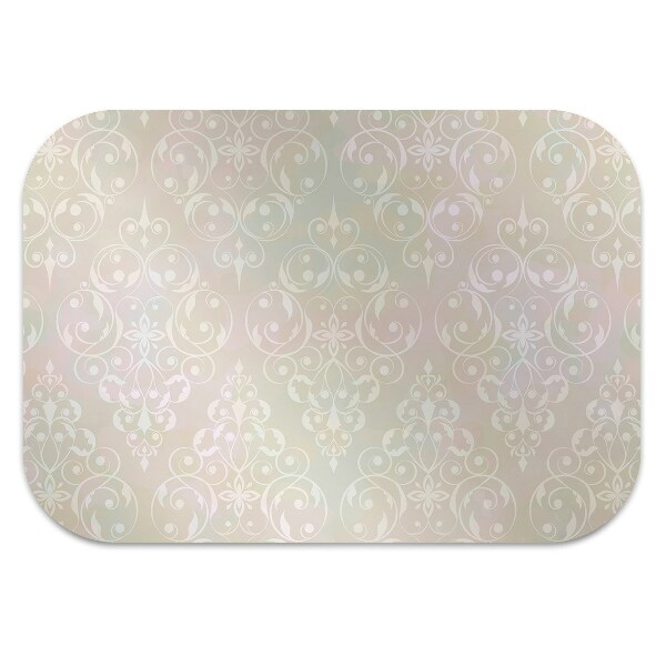 Office chair floor protector Vintage gold pattern