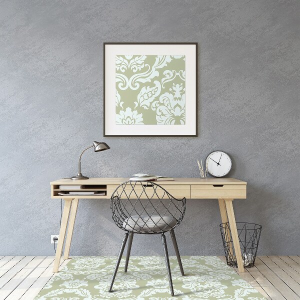 Chair mat floor panels protector green ornament
