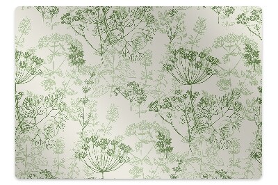 Desk chair mat wild herbs