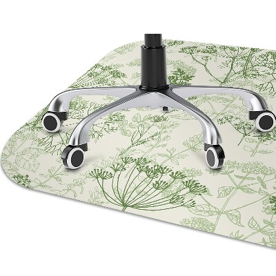 Desk chair mat wild herbs