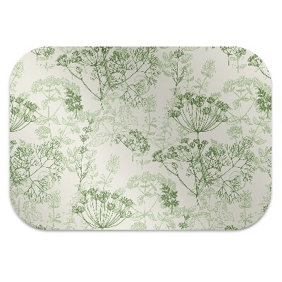 Desk chair mat wild herbs