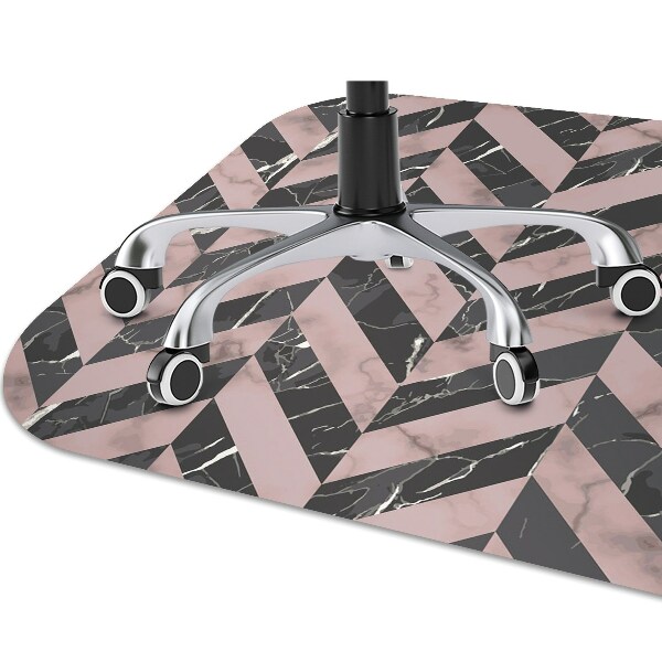 Chair mat floor panels protector Marble style loft