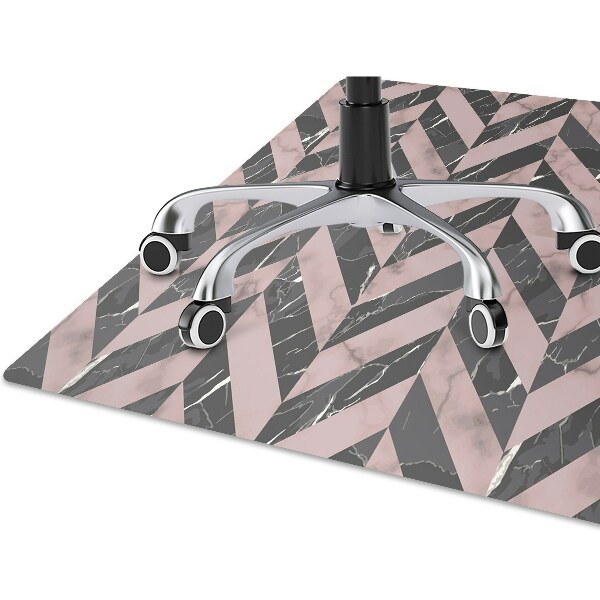 Chair mat floor panels protector Marble style loft