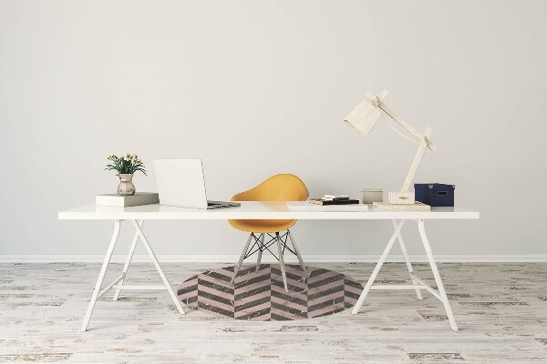 Chair mat floor panels protector Marble style loft