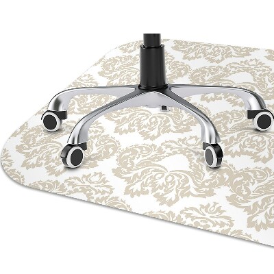 Desk chair mat floral pattern