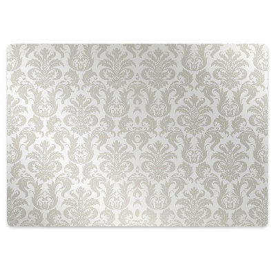 Desk chair mat floral pattern