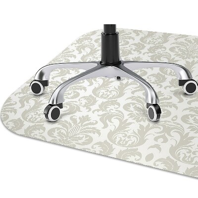 Desk chair mat floral pattern