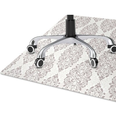 Chair mat floor panels protector damask pattern