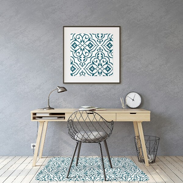 Desk chair mat pattern ornament