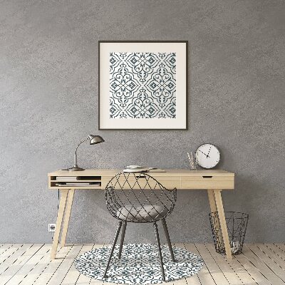 Desk chair mat pattern ornament