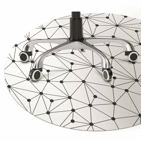 Office chair mat Dashes and Dots