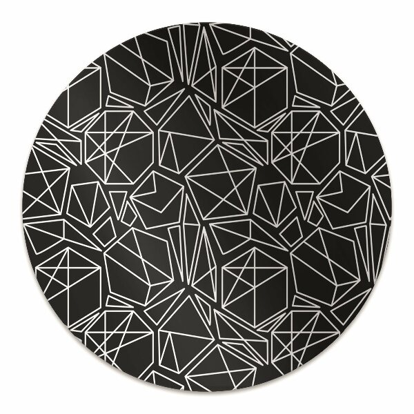 Office chair floor protector geometric solids