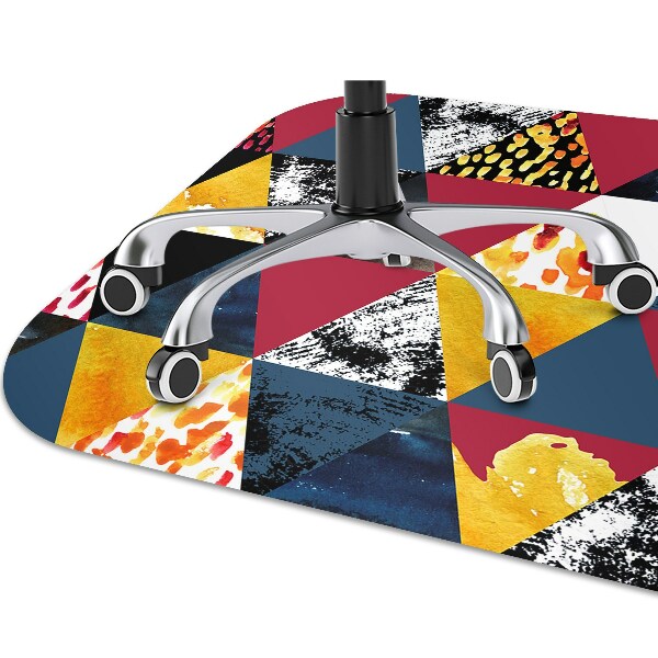 Chair mat Mosaic of triangles
