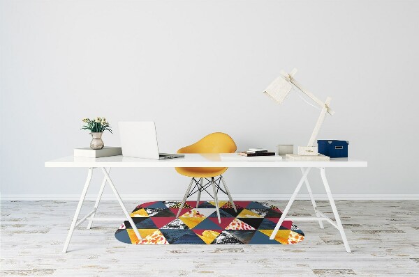 Chair mat Mosaic of triangles