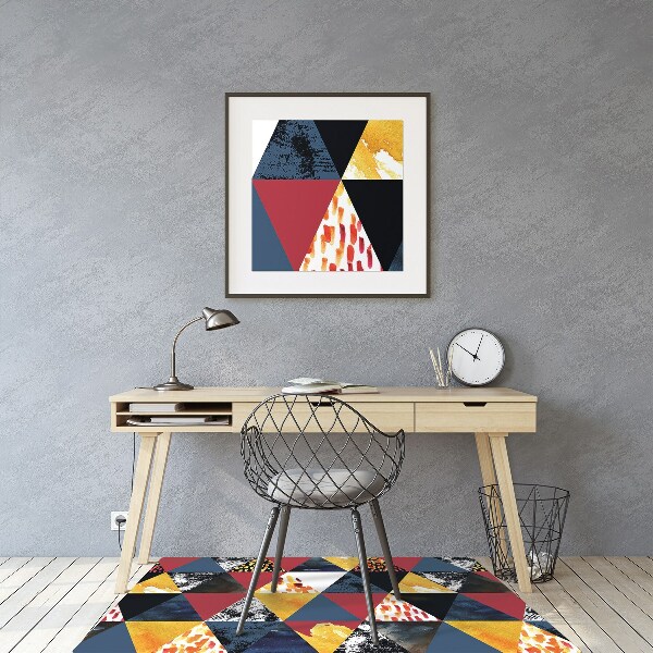 Chair mat Mosaic of triangles