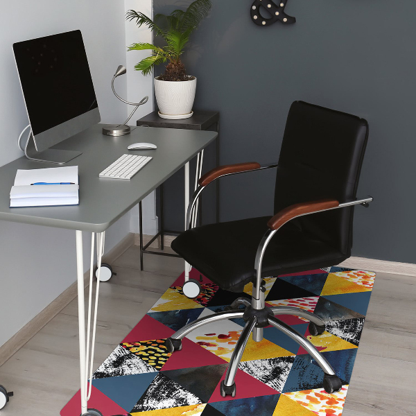 Chair mat Mosaic of triangles