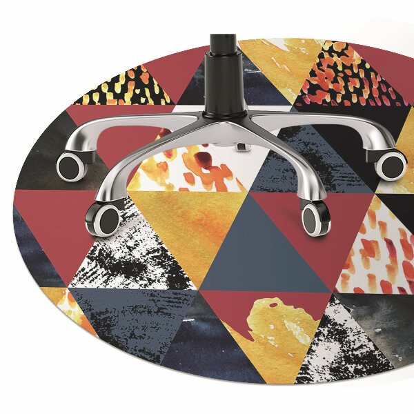 Chair mat Mosaic of triangles