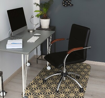 Office chair floor protector Cubes and dots